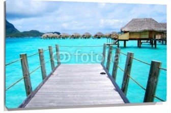 Lienzo Playa de Bora Bora